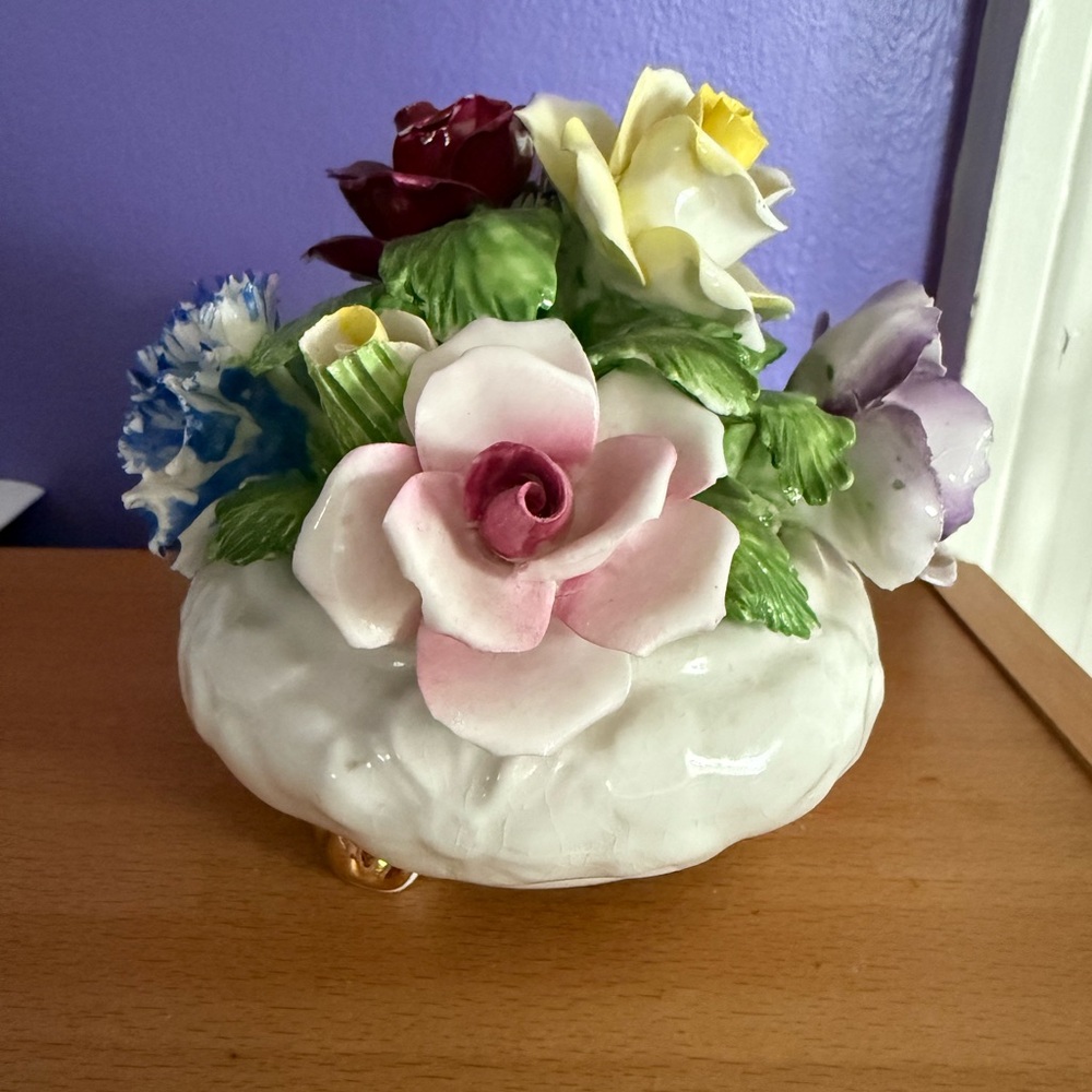 Floral Porcelain Bouquet Home Accent